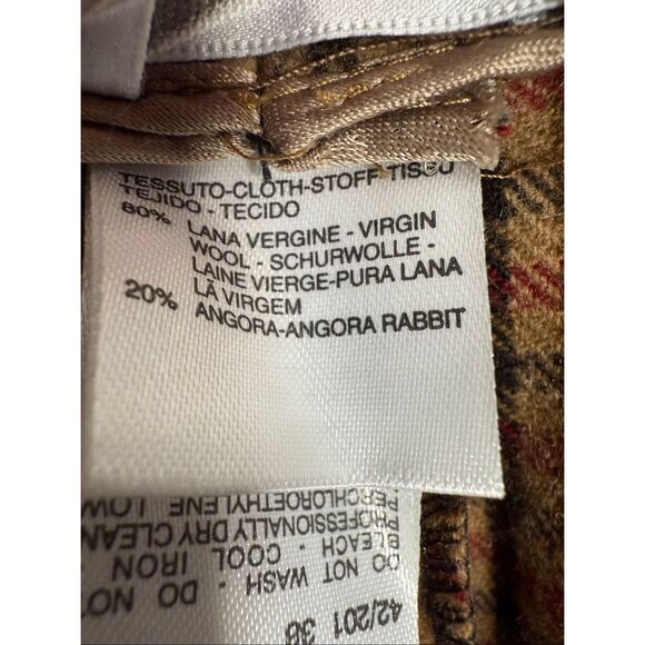 MaxMara Wool Angora Plaid Trousers - Picture 7 of 8